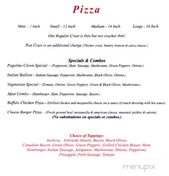 Pogolinos Desoto - De Soto, MO menu_pic