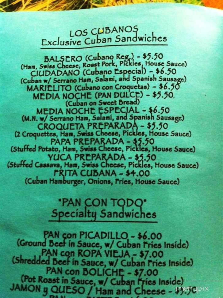 Pan Con Todo - Union City, NJ menu_pic