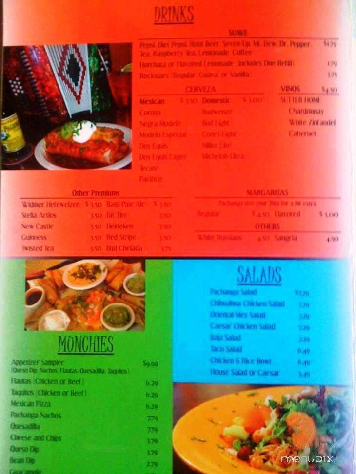 Pachanga's - Idaho Falls, ID menu_pic