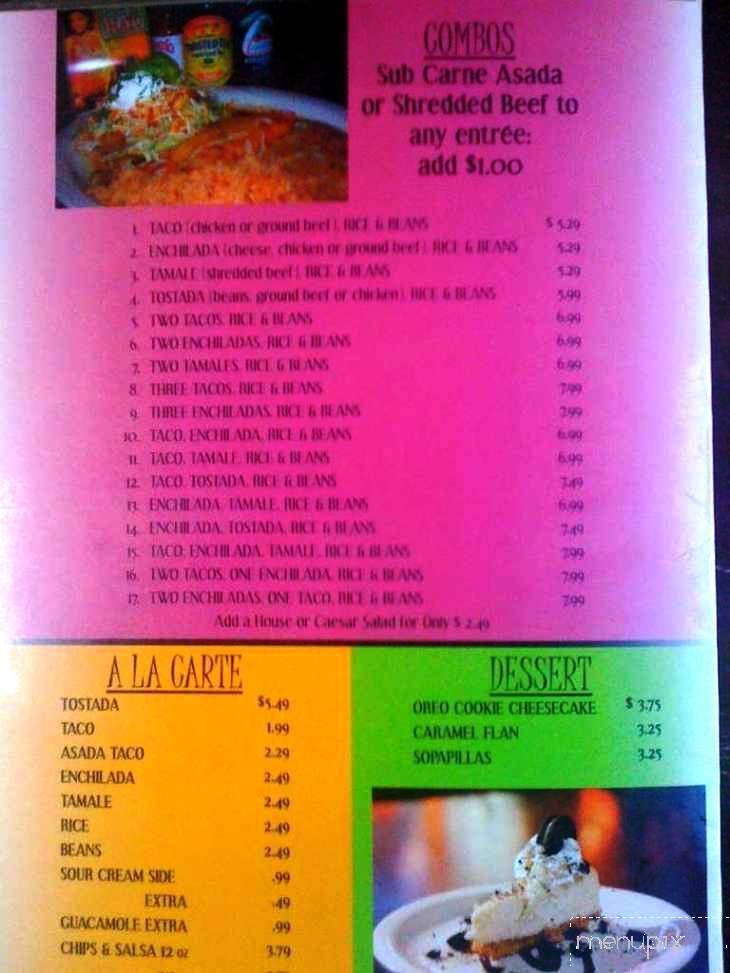 Pachanga's - Idaho Falls, ID menu_pic