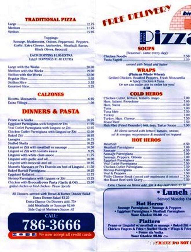 Pizzarena Of Stony Point - Stony Point, NY menu_pic