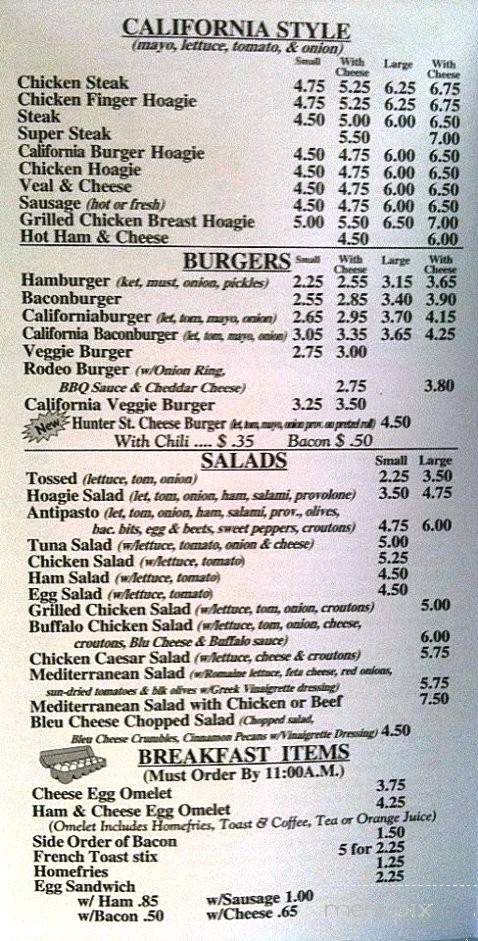 Pieracini's Market - Tamaqua, PA menu_pic