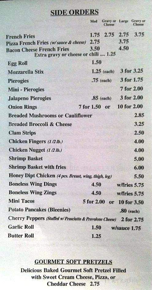 Pieracini's Market - Tamaqua, PA menu_pic