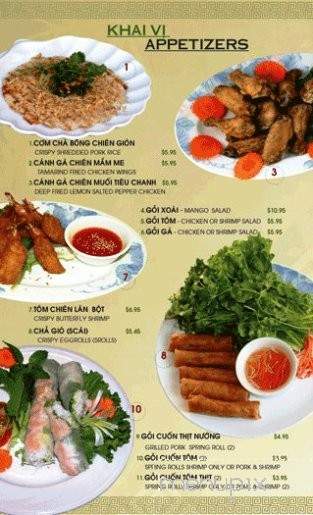 Pho Saigon Bay Restaurant - Stockton, CA menu_pic