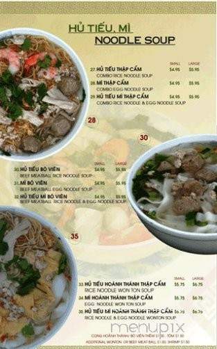 Pho Saigon Bay Restaurant - Stockton, CA menu_pic