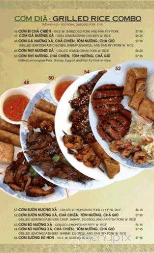 Pho Saigon Bay Restaurant - Stockton, CA menu_pic