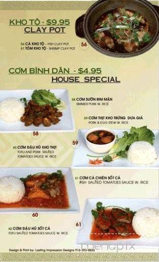 Pho Saigon Bay Restaurant - Stockton, CA menu_pic
