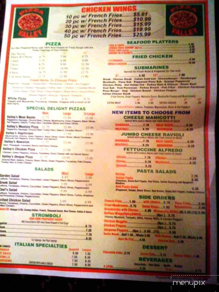 Pizza Valley - East Point, GA menu_pic