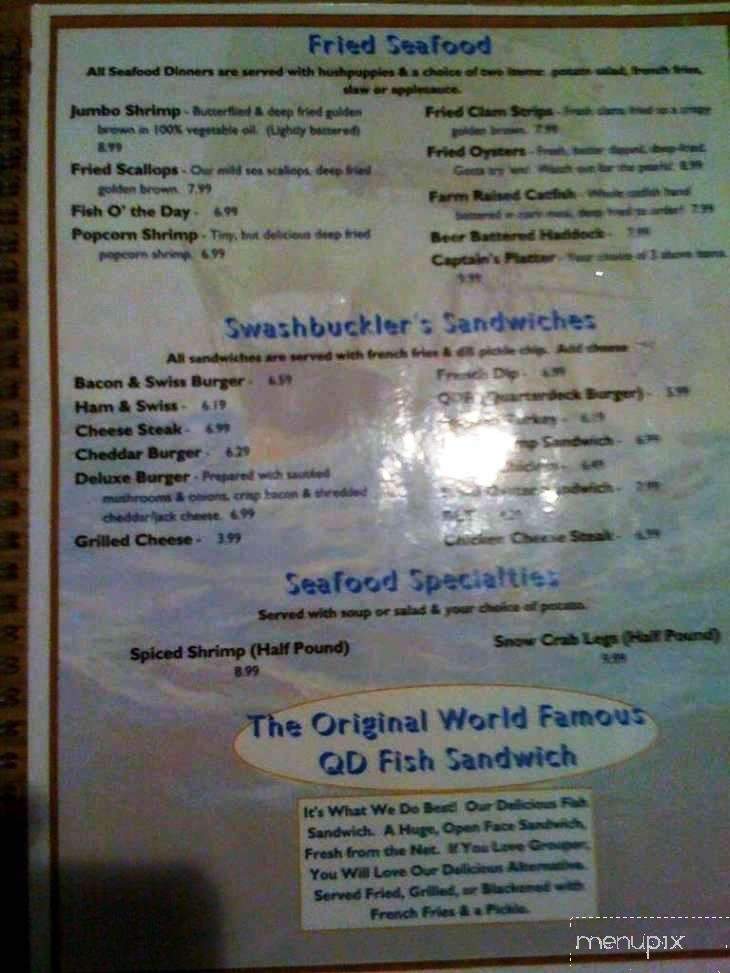 Quarter Deck - Umatilla, FL menu_pic