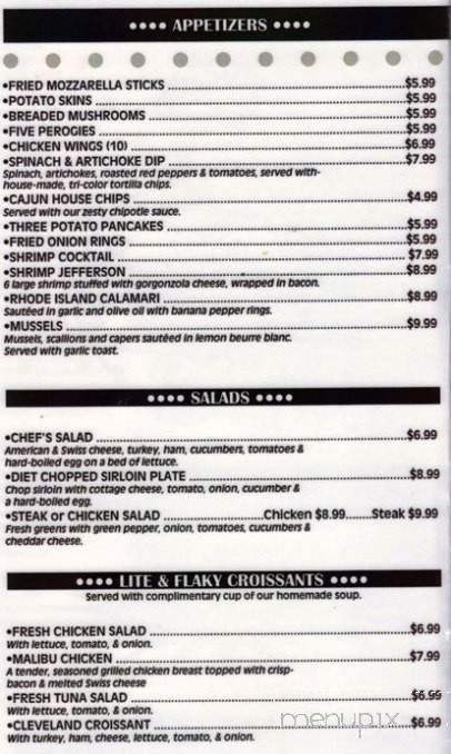 Quinn's Family Grille Bar - Austinburg, OH menu_pic
