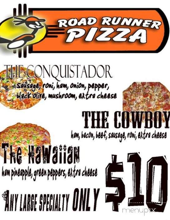 Roadrunner Pizza - Las Cruces, NM menu_pic