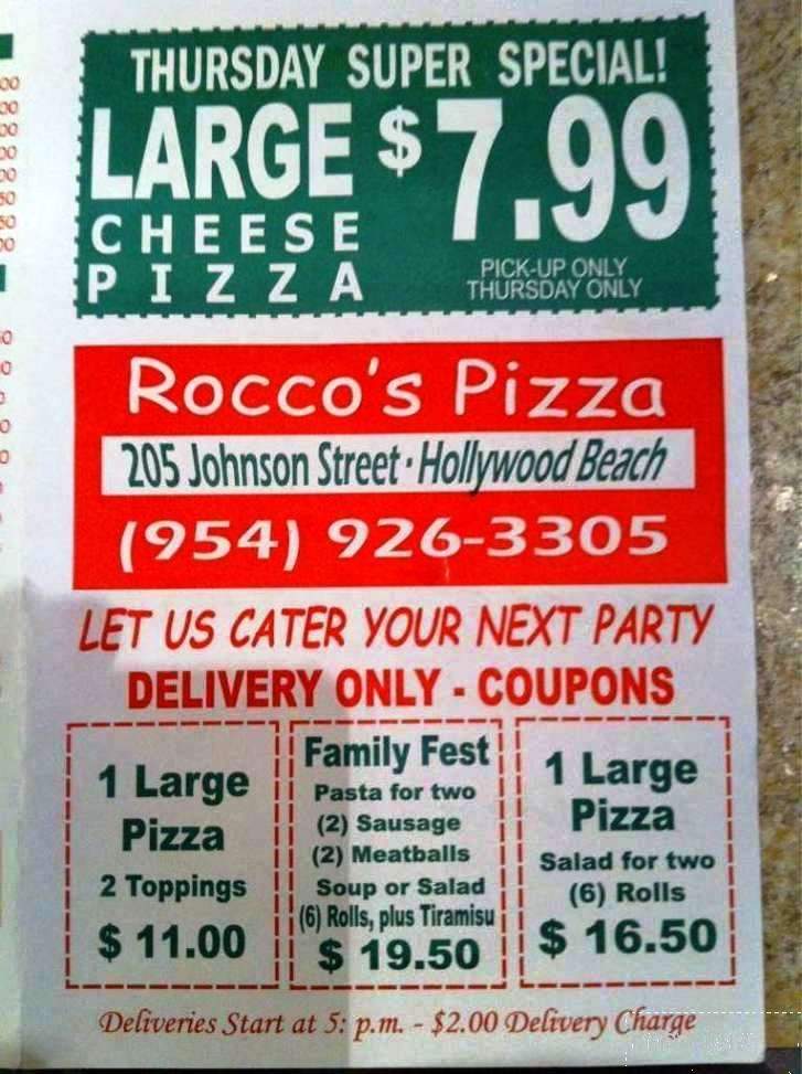 Rocco's Pizza - Ozark, MO menu_pic
