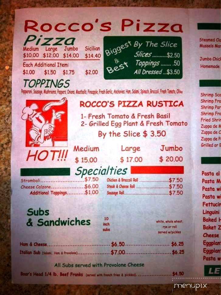 Rocco's Pizza - Ozark, MO menu_pic