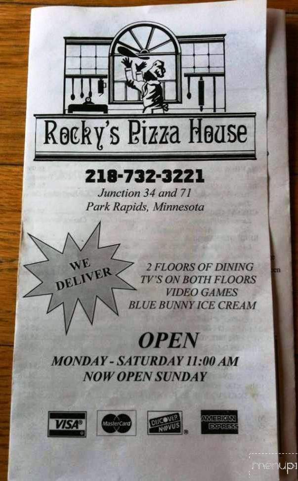/2302974/Rockys-Pizza-House-Park-Rapids-MN - Park Rapids, MN