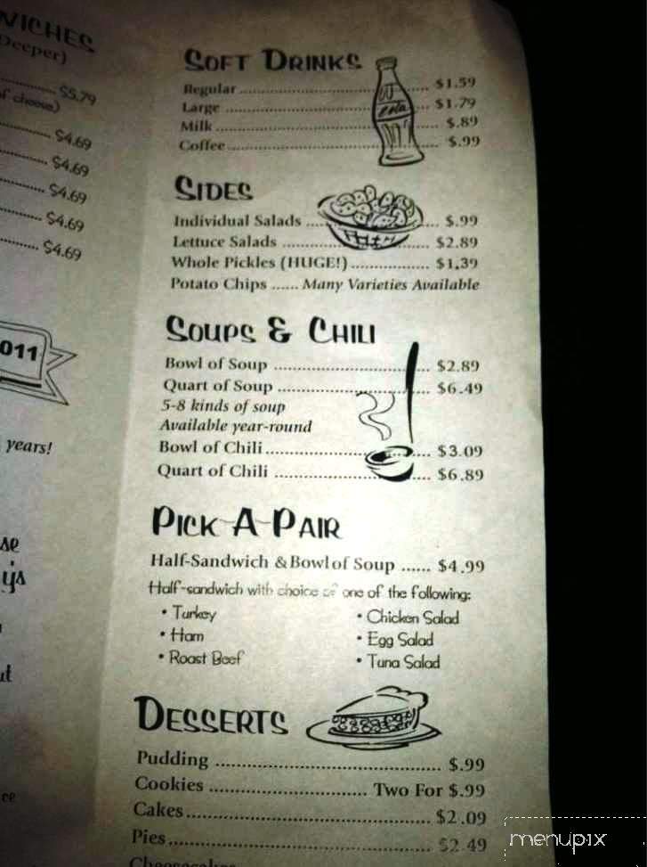 Razzy's Sandwich Shoppe - Omaha, NE menu_pic