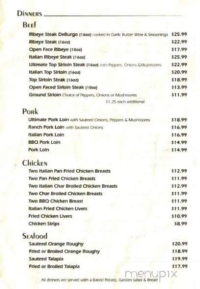 Rusty Duck - Dexter, IA menu_pic