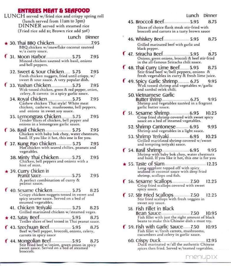 Royal Thai Asian Grill - Arvada, CO menu_pic
