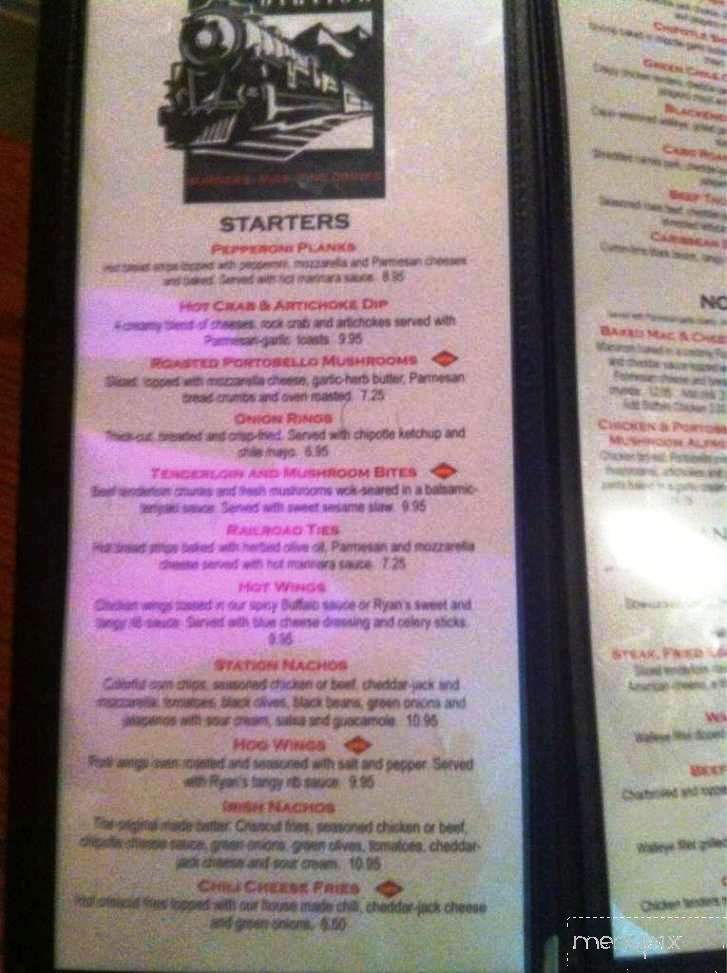 Ryan's Station - Great Falls, MT menu_pic
