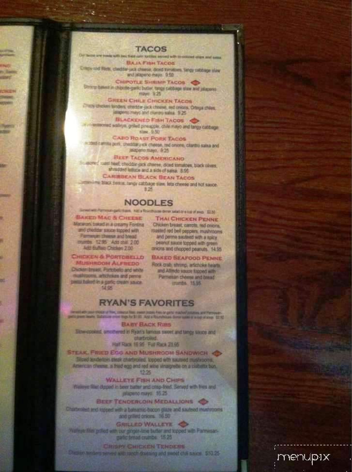 Ryan's Station - Great Falls, MT menu_pic