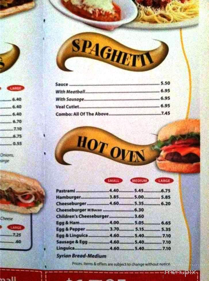 Rico's Pizza & Subs - Walpole, MA menu_pic