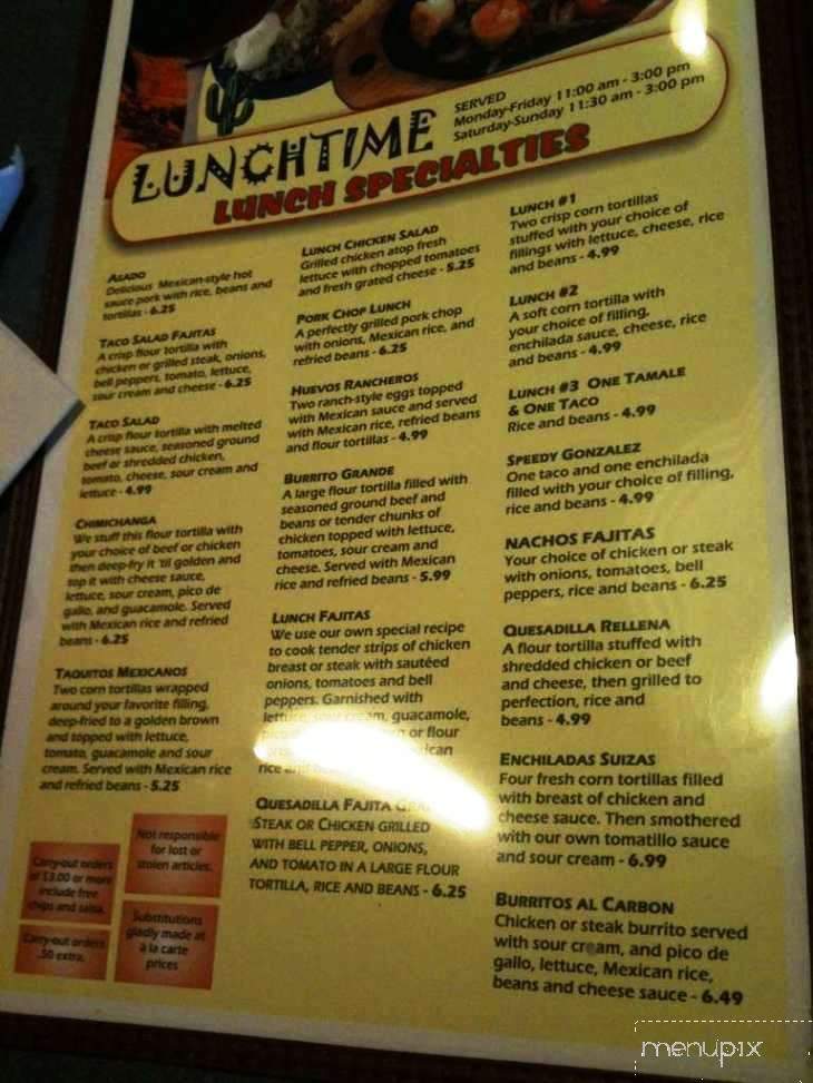 Rio Grande Mexican Restaurant - Newport, KY menu_pic