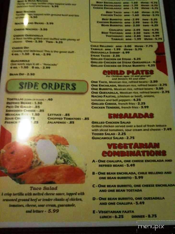 Rio Grande Mexican Restaurant - Newport, KY menu_pic