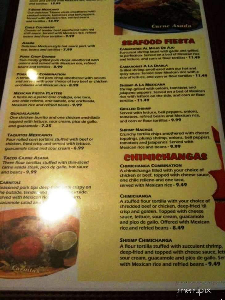 Rio Grande Mexican Restaurant - Newport, KY menu_pic