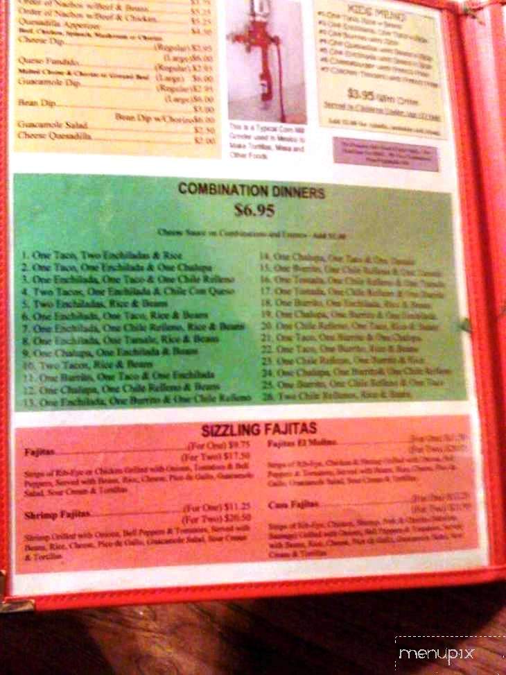 Rio Azul Mexican Restaurant - Cordova, TN menu_pic