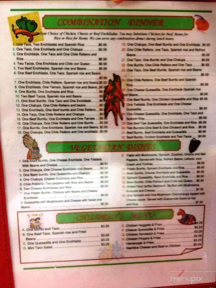 Rey Azteca Mexican Restaurant - Somerset, PA menu_pic