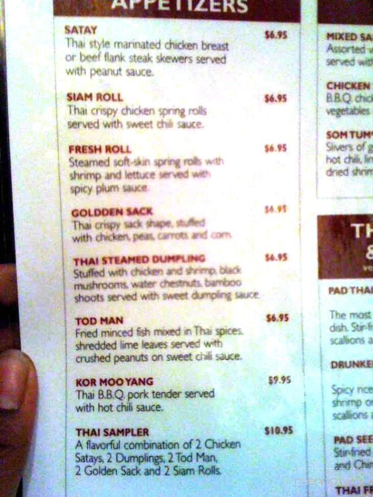 Rice Pot Thai Restaurant - New Haven, CT menu_pic