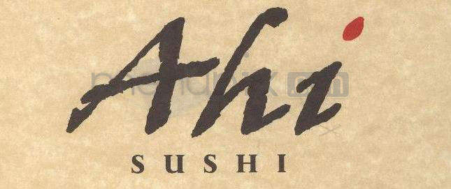 Ahi Sushi - Santa Barbara, CA menu_pic