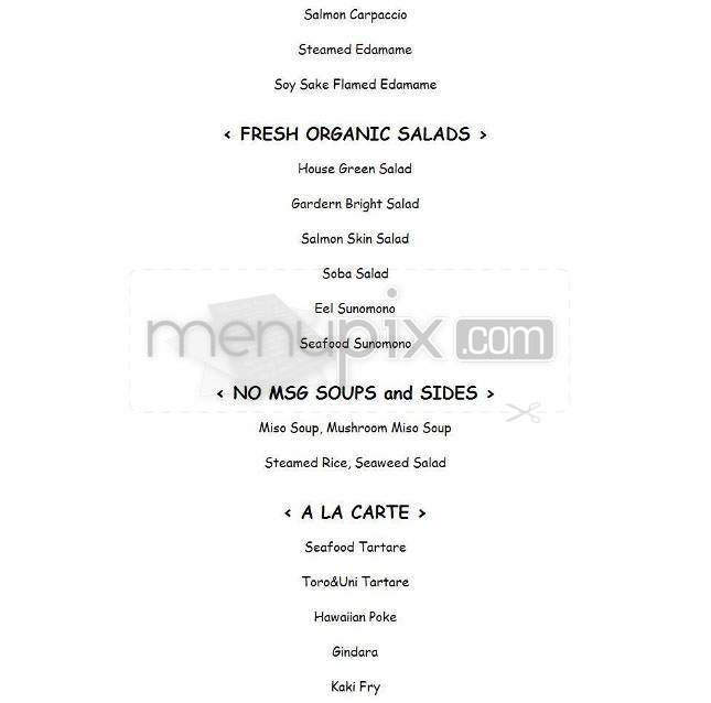 Ahi Sushi - Santa Barbara, CA menu_pic