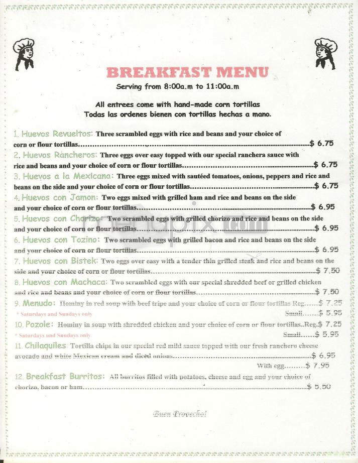 Altamirano's Mexican Grille - Santa Barbara, CA menu_pic