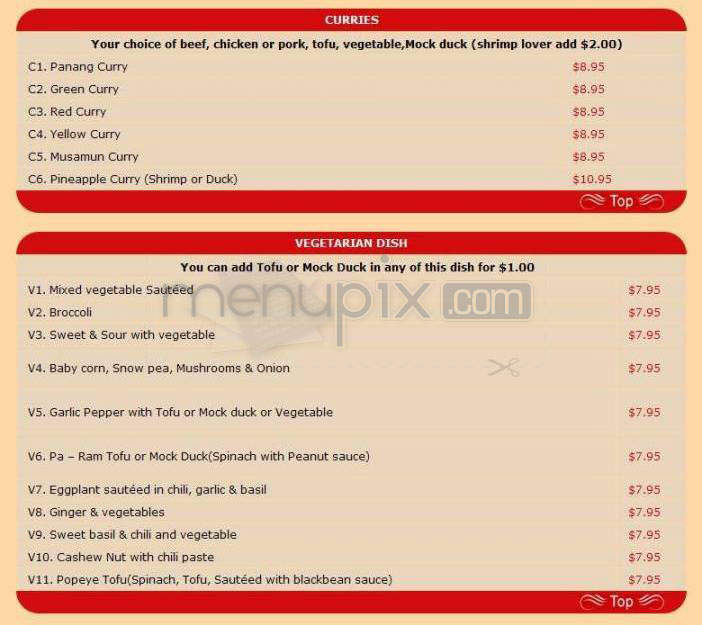 Bangkok Palace - Santa Barbara, CA menu_pic