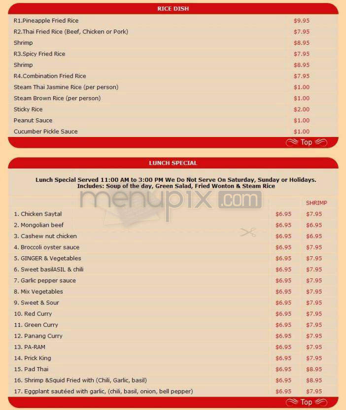 Bangkok Palace - Santa Barbara, CA menu_pic