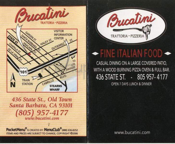 Bucatini - Santa Barbara, CA menu_pic