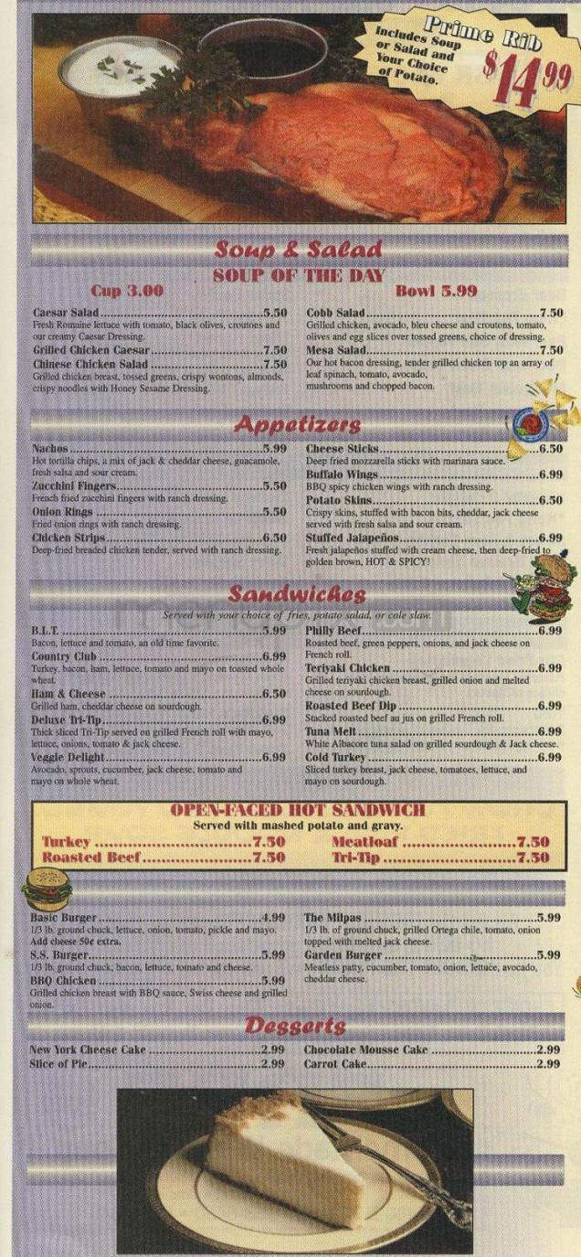 China Bowl & State Street Cafe - Santa Barbara, CA menu_pic