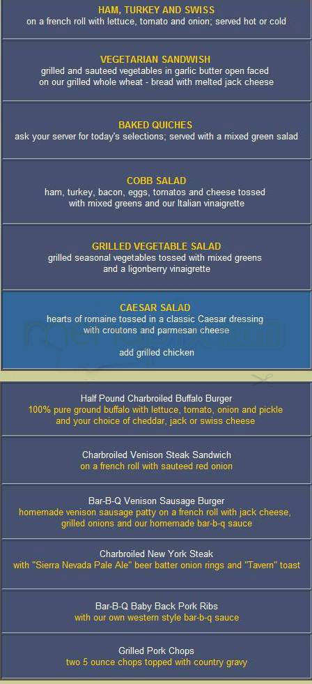 Cold Spring Tavern - Santa Barbara, CA menu_pic