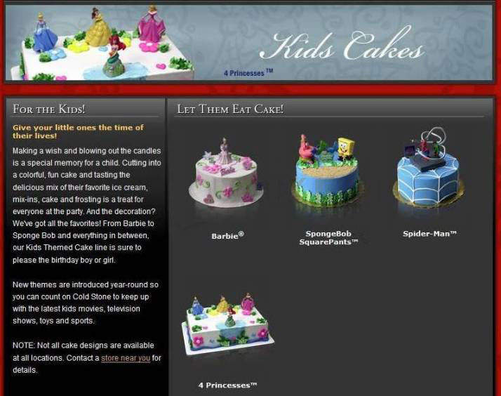 Cold Stone Creamery - Santa Barbara, CA menu_pic