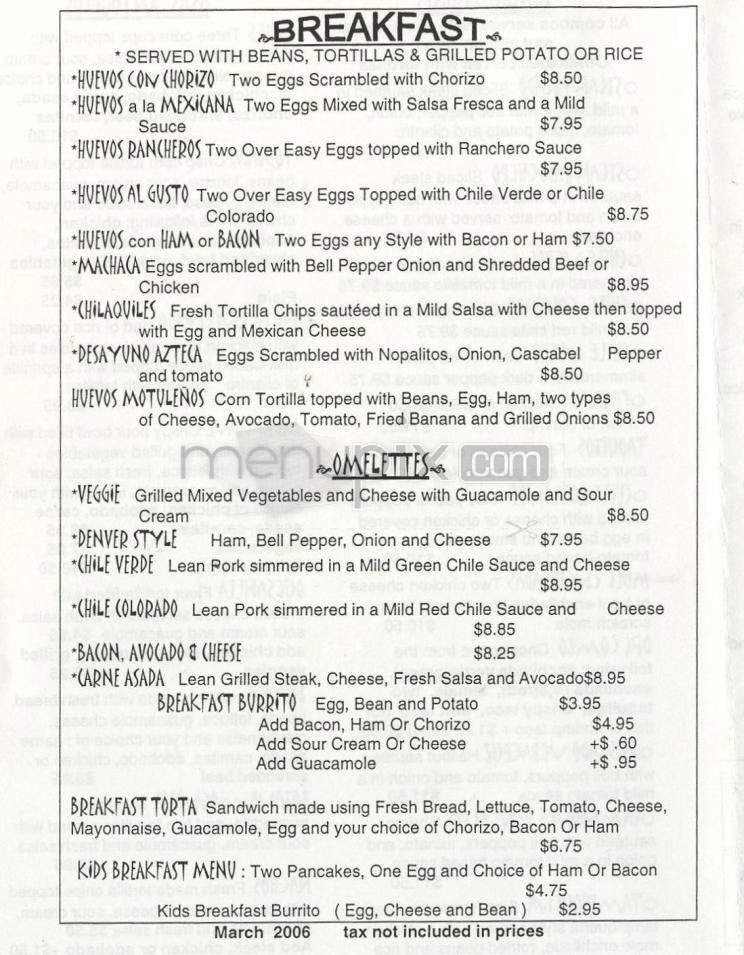 Del Pueblo Cafe - Santa Barbara, CA menu_pic