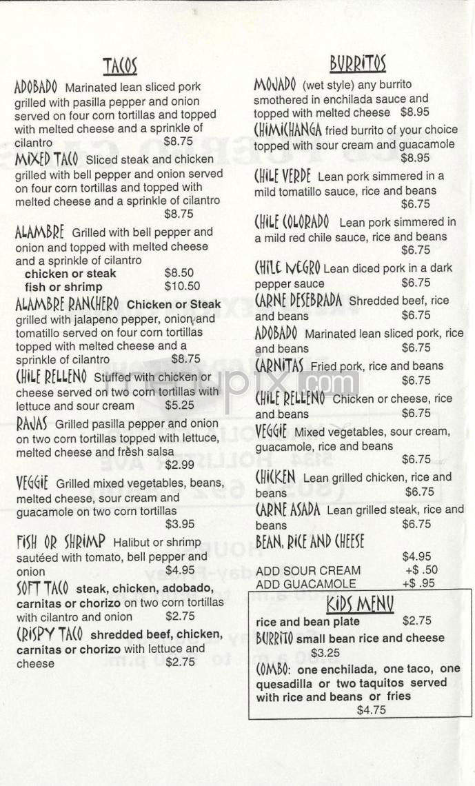Del Pueblo Cafe - Santa Barbara, CA menu_pic