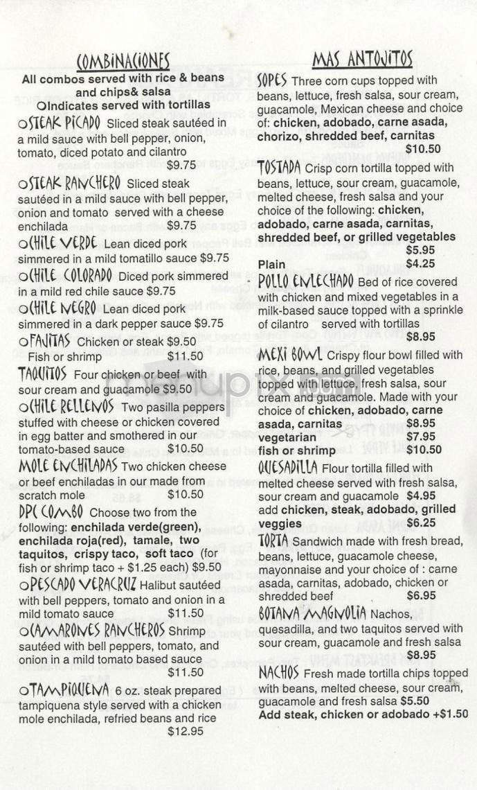 Del Pueblo Cafe - Santa Barbara, CA menu_pic