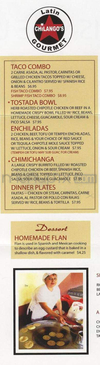 Chilango's Mexican Restaurant - Santa Barbara, CA menu_pic