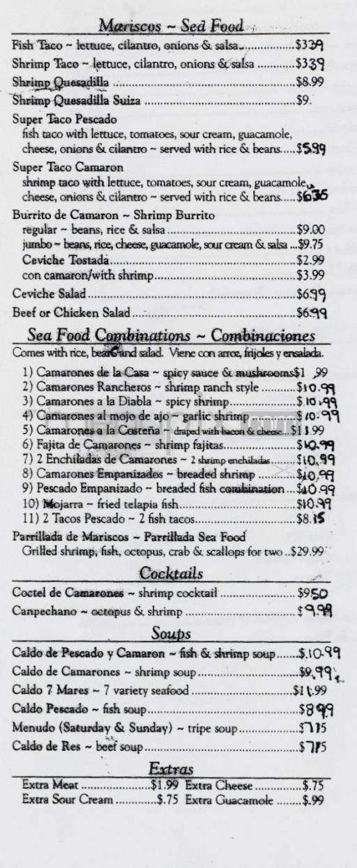 El Taco Grande - Carpinteria, CA menu_pic