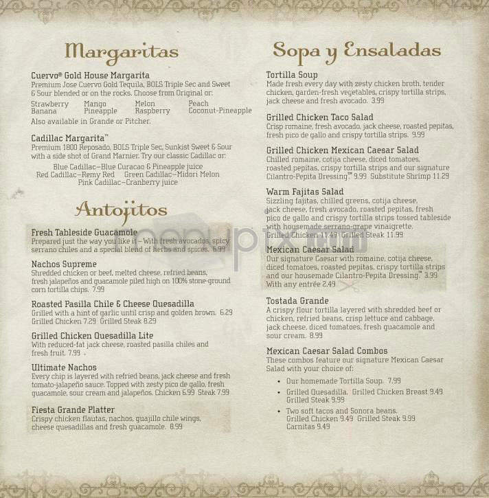 El Torito - Santa Barbara, CA menu_pic