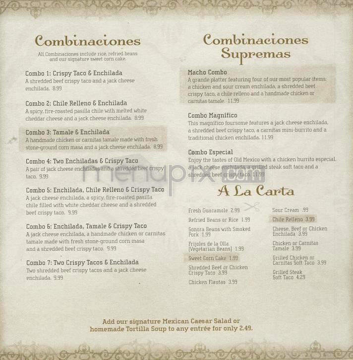 El Torito - Santa Barbara, CA menu_pic