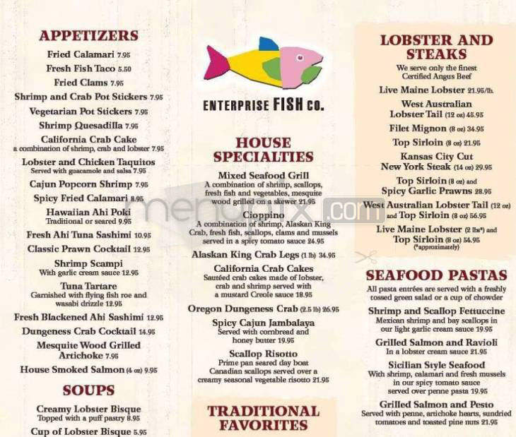Enterprise Fish Co. - Santa Barbara, CA menu_pic