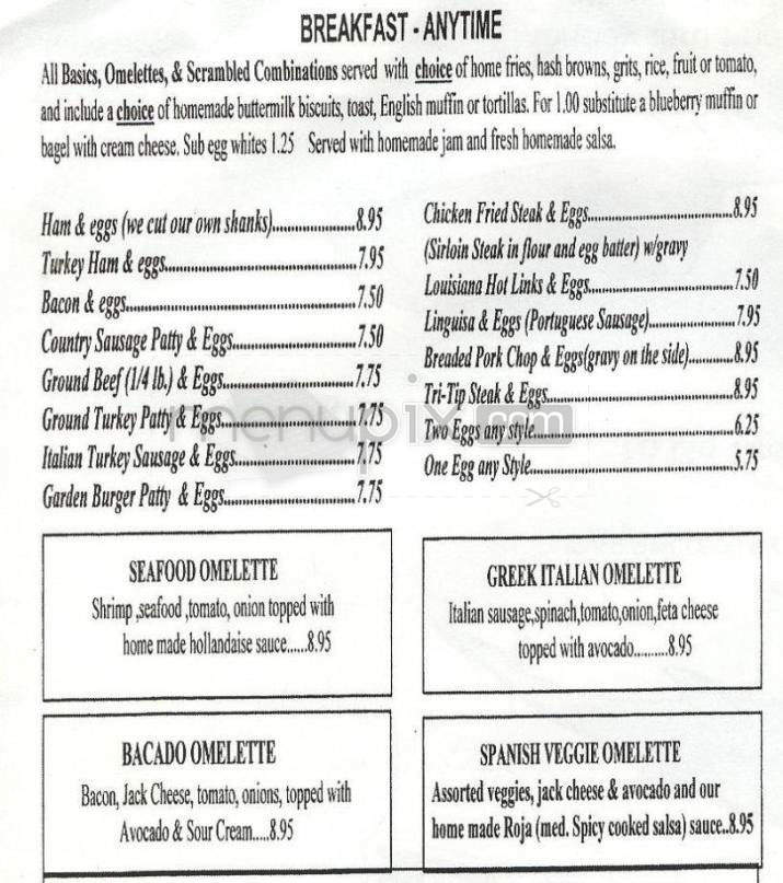 Esau's Coffee Shop - Carpinteria, CA menu_pic