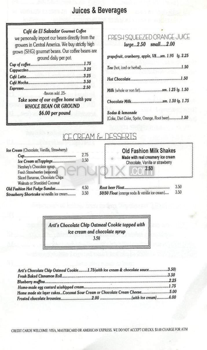 Esau's Coffee Shop - Carpinteria, CA menu_pic