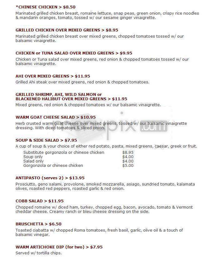 Fresco Cafe - Santa Barbara, CA menu_pic